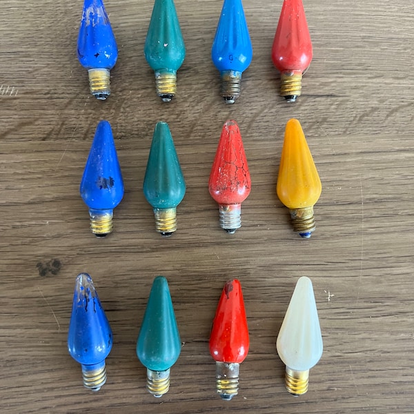 Vintage Ge Christmas Light Bulbs Etsy