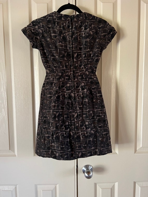 Vintage xxs 60s dress, fully lined, short sleeve … - image 6