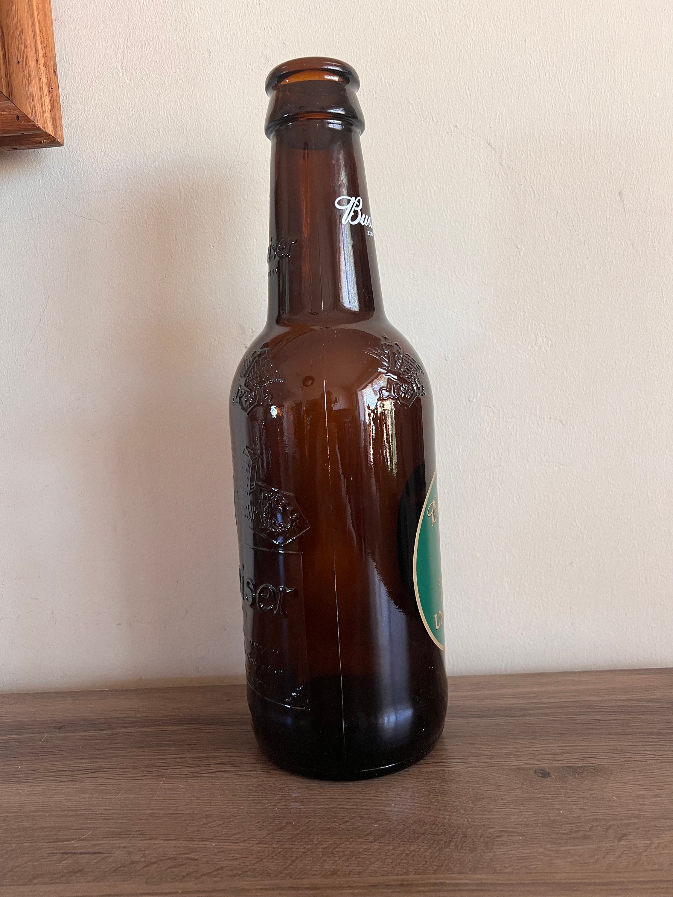 Vintage 90s Budweiser Ducks Unlimited Beer Bottle - 14.5