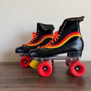 ヴィンテージ Mr Wheels 70 年代ローラースケート、70 年代レインボー