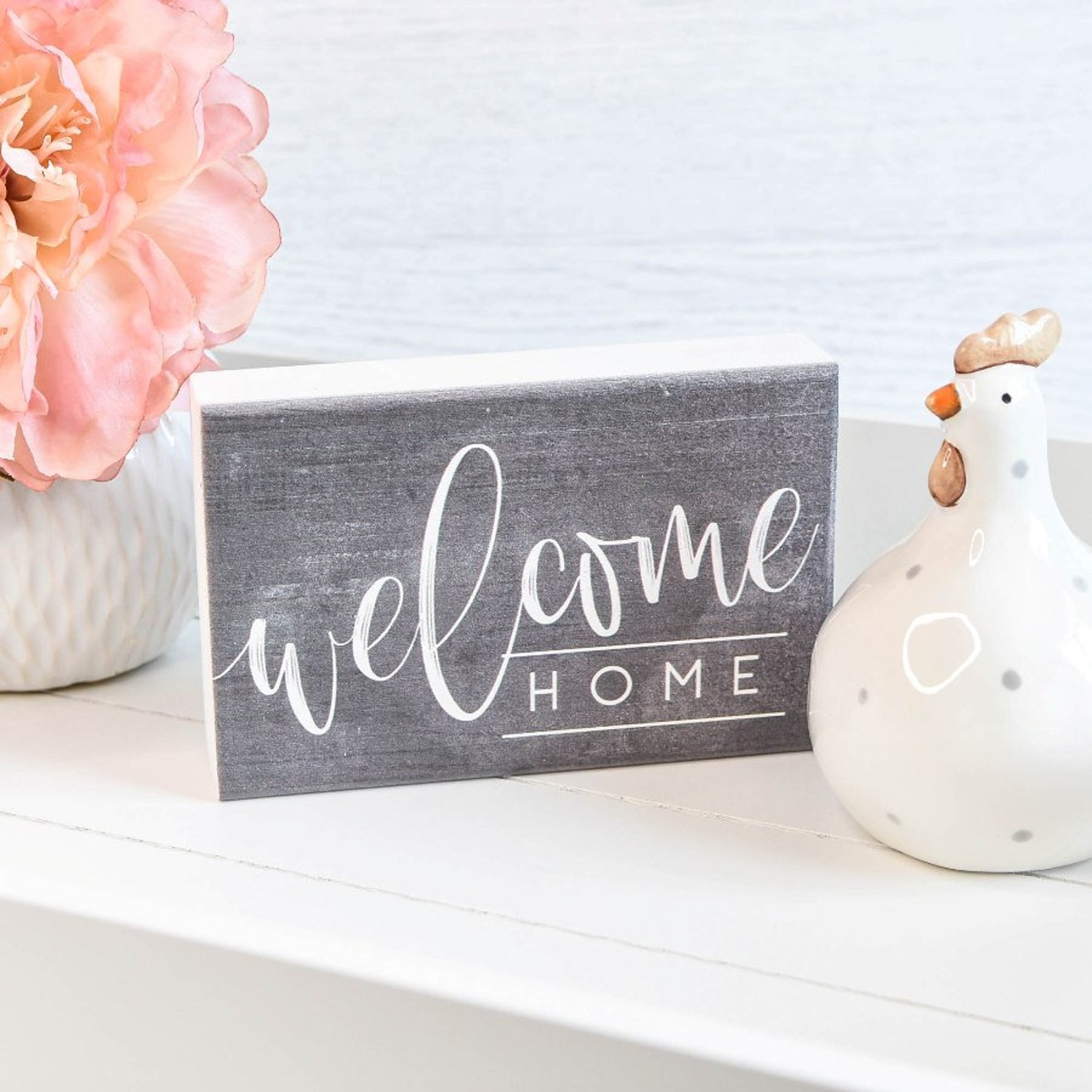 Home Shelf Sitting Plaque Freestanding Solid Wood Etsy