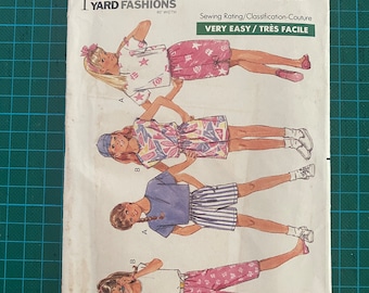 Vintage Butterick Kids/Tween Shirt and Short set - paper pattern