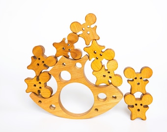 Wooden toys, children's toys, Montessori toys, 1st birthday gift, stacking toys