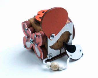 Motor skills cube, gift ideas for a 1st birthday, busy cube, wooden toy, Montessori toy