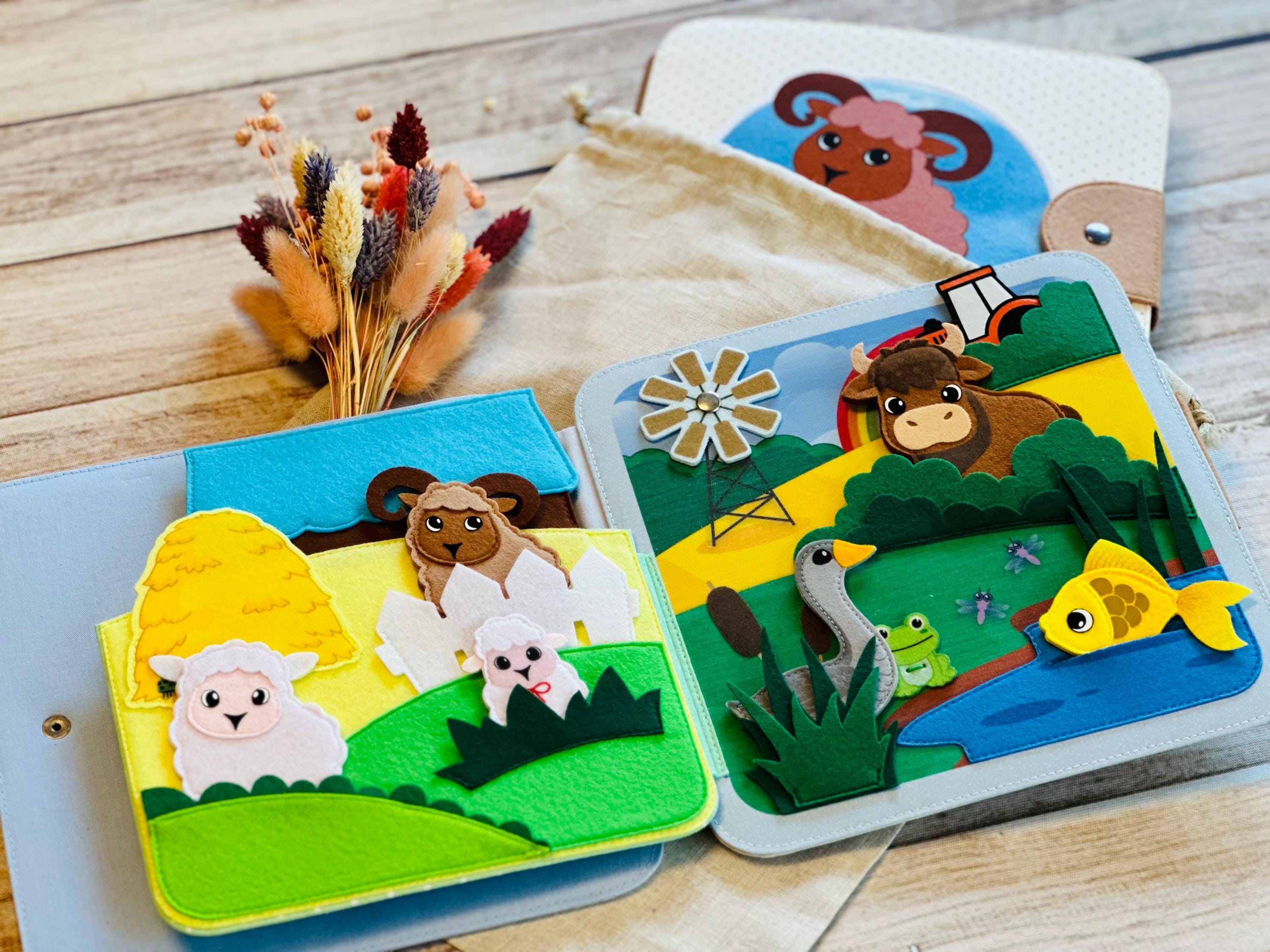 Stil Boek, Stil Boek, Bezige Boekenboerderij, Dieren, Zintuiglijk Kinderboek Montessori