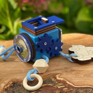 Busy Cube, motor skills cube, play cube, Fitget wooden toy, Montessori activity cube, travel toy, baby toy, children&#39;s toy