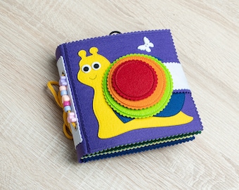 Quiet Book, Quiet Book, Sensory Children's Book Montessori Activity Toy