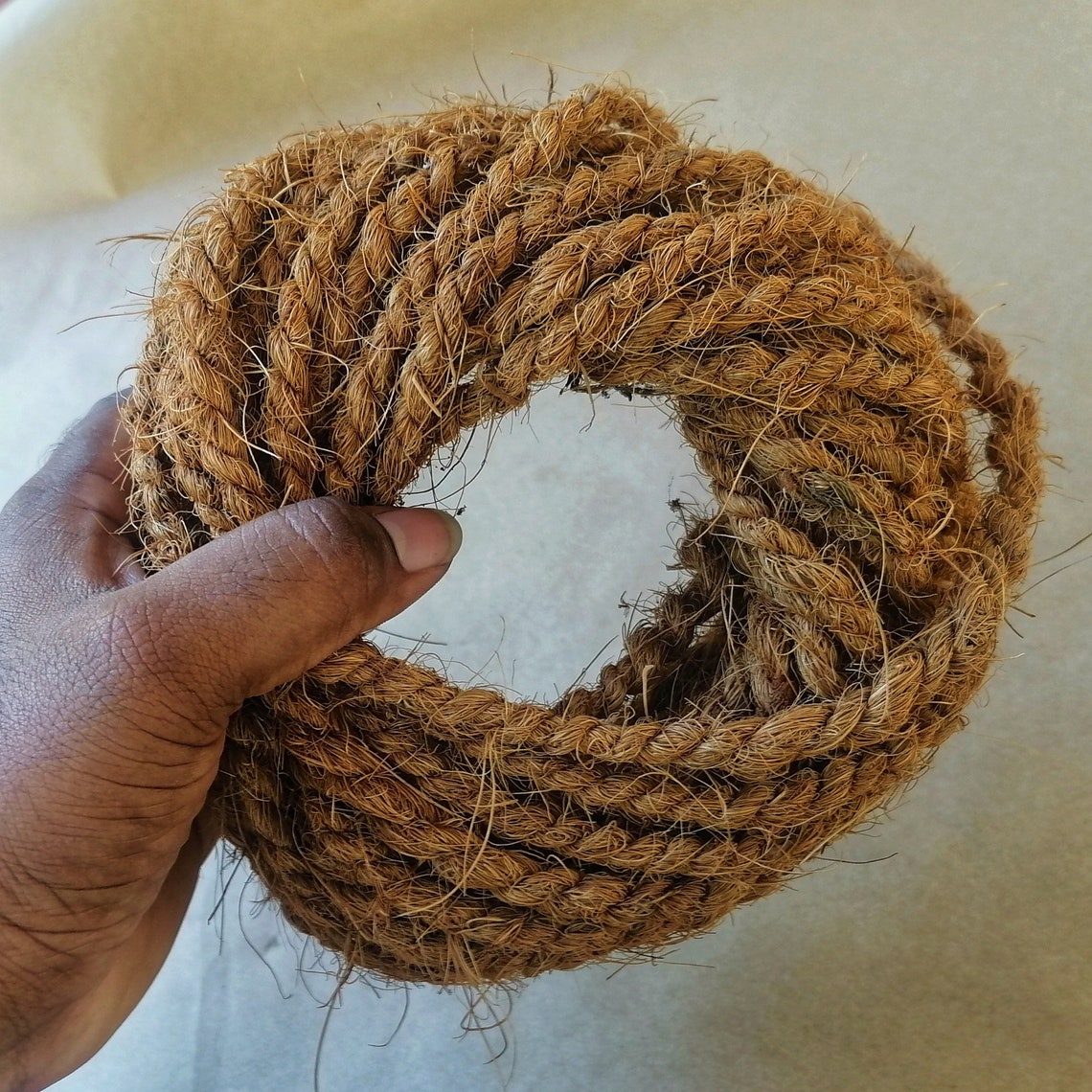 Coconut Fiber Rope Coir 100 Nathural Ceylon Handmade Rope Etsy
