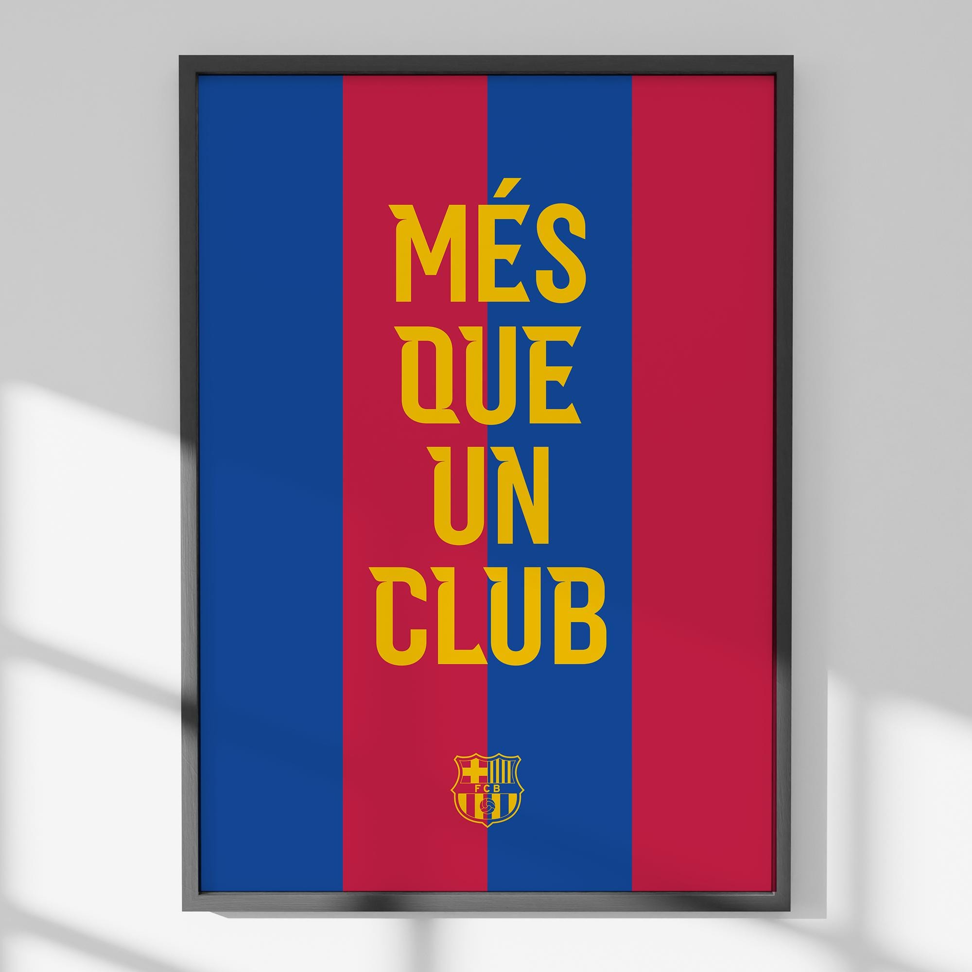 FCバルセロナ ポスター MES QUE UN CLUB アートポスター A2 FC Barcelona Poster | Més Que Un Club Wall Art | Barça Digital