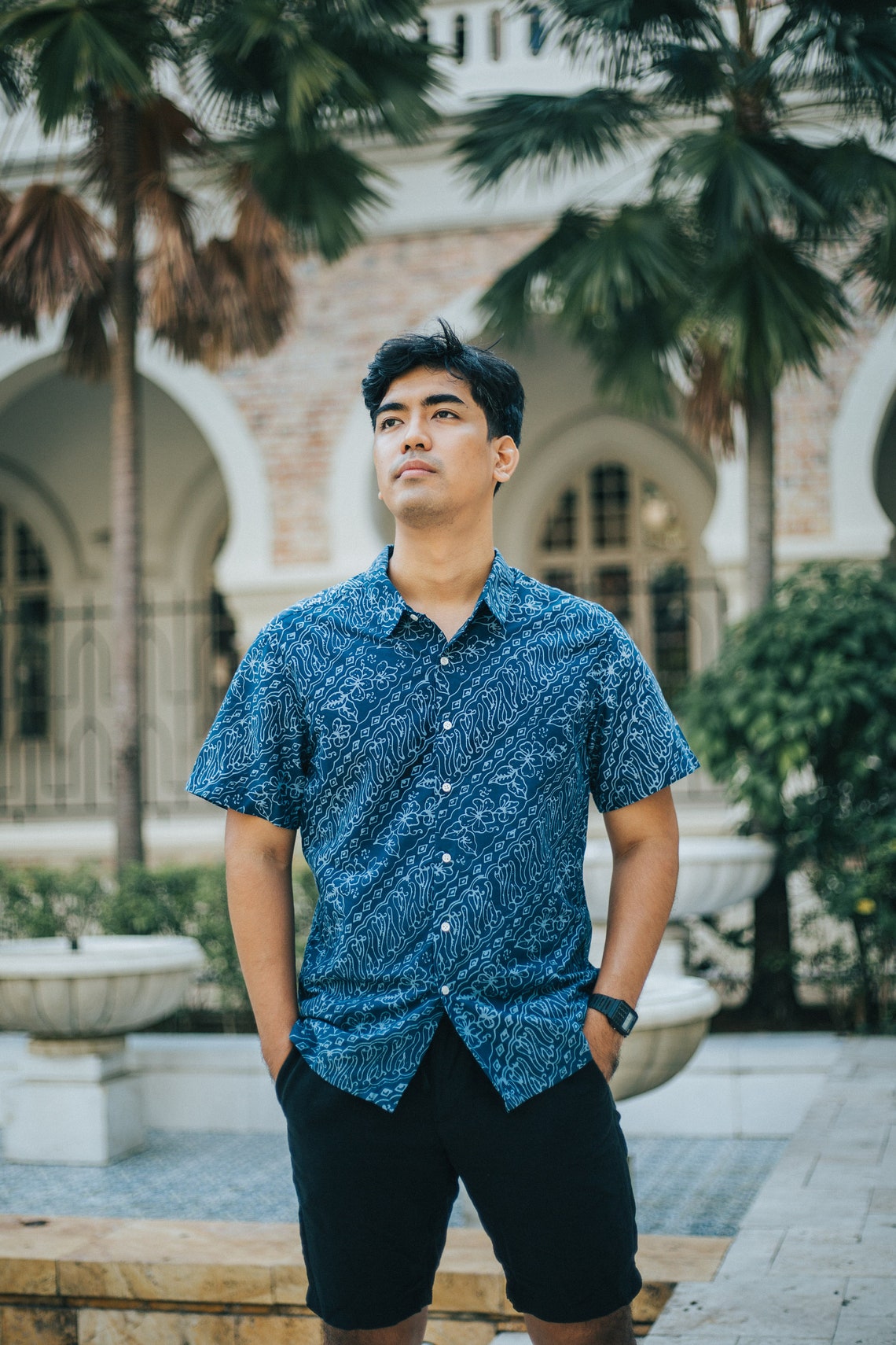 Men's Shirt Traditional Batik Hand made batik Malayan Etsy