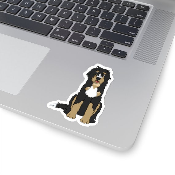Bernedoodle Sticker  - Bernedoodle Laptop Sticker - Bernedoodle Sticker - Kiss-Cut Stickers