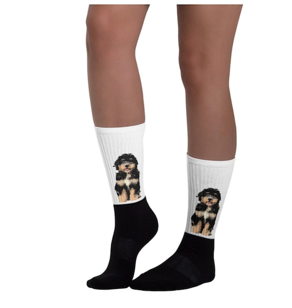Bernedoodle Socks - Cute Doodle Gift - Funny Doodle - Dog Socks