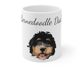 Bernedoodle Dad Coffee Mug – Dog Lover Gift, 11oz
