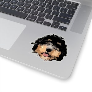 Bernedoodle Sticker - Chewy the Bernedoodle - Doodle - Decal Sticker - Gifts For Dog Lovers - Kiss-Cut Stickers