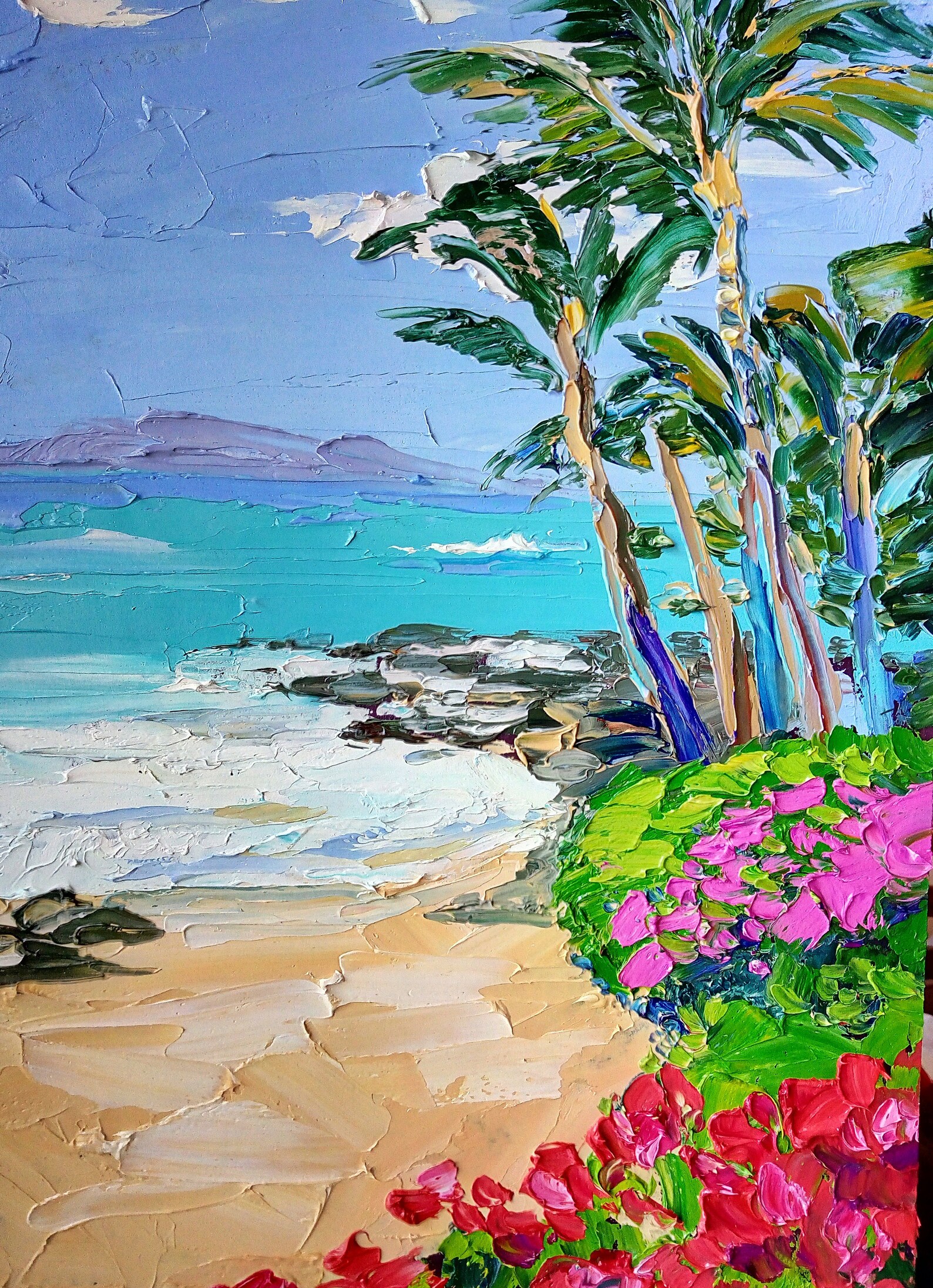 Hawaii painting Original art Beach painting Oahu painting Etsy