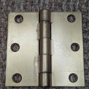 3&quot; x 3&quot; Stanley Brass Plated Steel Butt Door Hinge Door Hardware