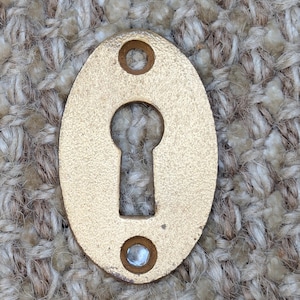 Antiek gegoten messing sleutelgatafdekking rozet deurbeslag