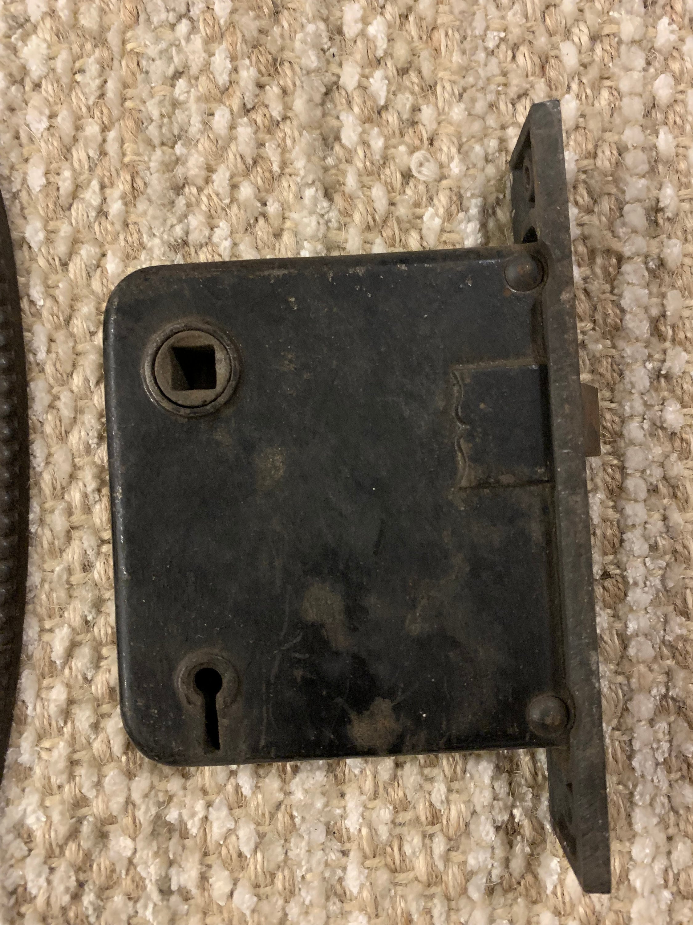 Vintage Yale interior mortise lock with door knob plates and Etsy
