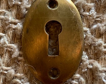 Antique Brass Key Hole Cover Escutcheon