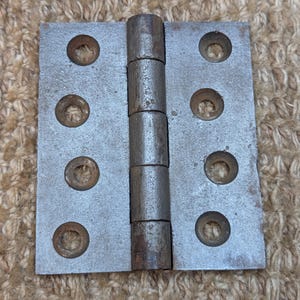 Ferragens para porta com dobradiça de ferro fundido antigo de 3&quot; x 3 1/2&quot;