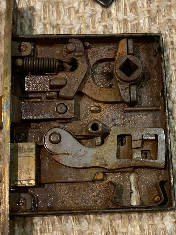 Antique Interior Mortise Lock Door Hardware Etsy