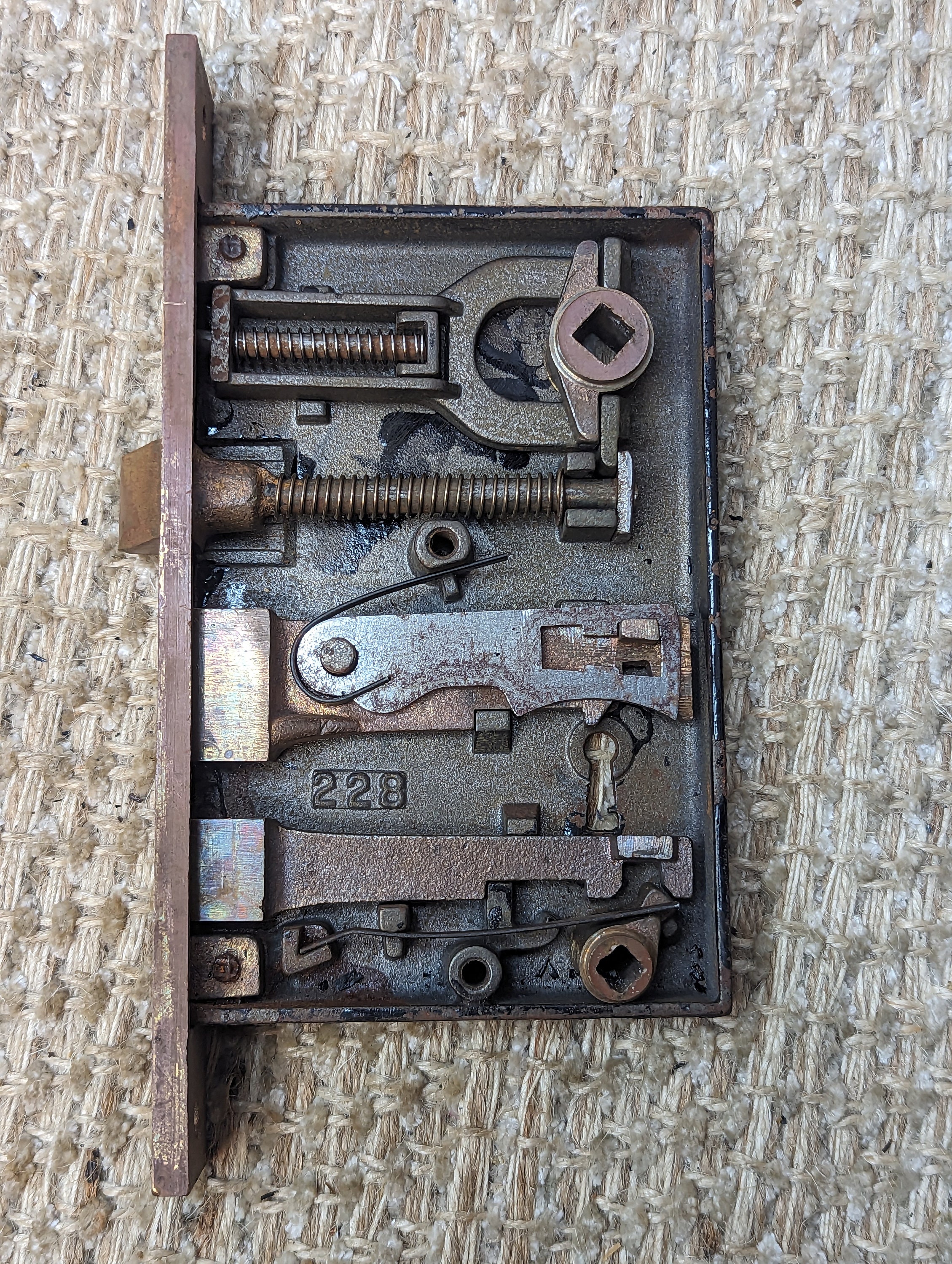 Antique Corbin Exterior Mortise Lock Door Hardware #228 - Etsy