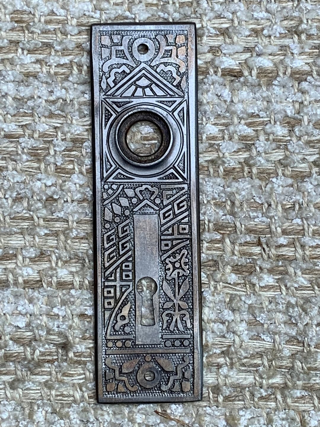 1 5/8 X 5 9/16 Antique Cast Iron Door Knob Plates Door Hardware Etsy