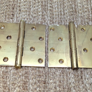 4 1/2&quot; x 4 1/2&quot; Zeluck Solid Brass Butt Door Hinge Door Hardware