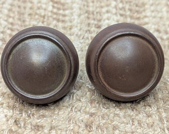 Antike gestanzte Stahl 2 1/4 &quot;Türknäufe Türbeschläge