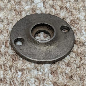1 13/16" antik gjutjärnsrosettskylt för dörrknopp
