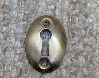Antique Brass Key Hole Cover Escutcheon