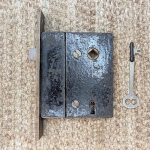 Antique Mortise Lock Door Hardware-SHANNON PHILA With Key