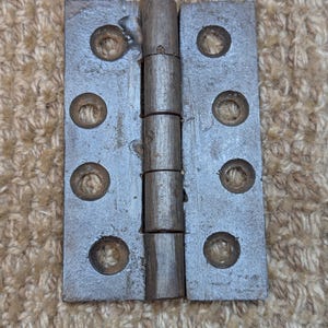 Ferragens para porta com dobradiça de ferro fundido antigo de 2 3/8&quot; x 3 5/8&quot;