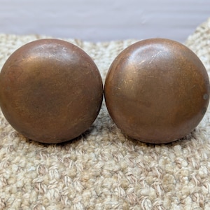 2 1/4&quot; Antique Brass Door Knob Set Door Hardware