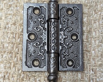 Charnière pour clocher en fonte antique ornée de 3 po x 3 1/2 po.