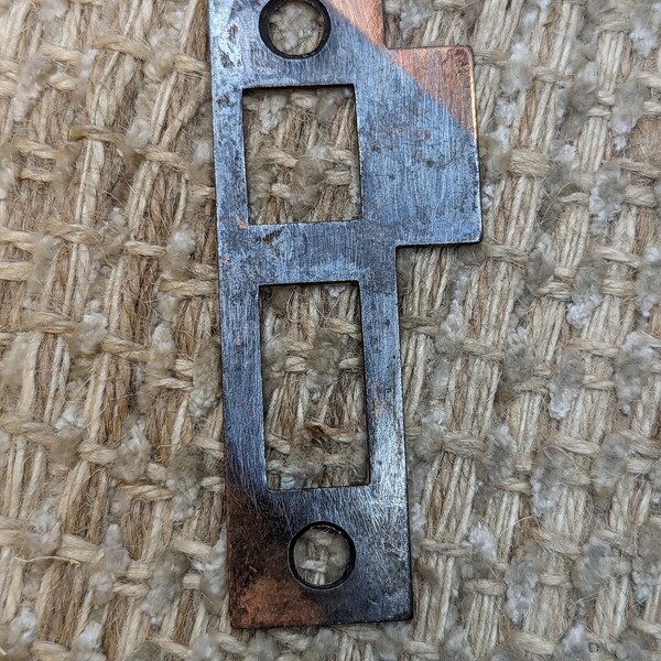 Antique Steel Strike Plate For Mortise Lock-Flashed Copper