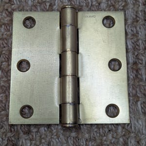 3&quot; x 3&quot; Stanley Brass Plated Steel Butt Door Hinge Door Hardware