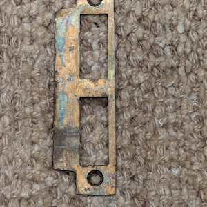 Antique Brass Strike Plate For Mortise Lock