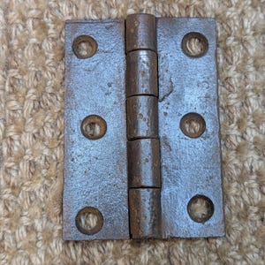 Ferragens para porta com dobradiça de ferro fundido antigo de 2 1/8&quot; x 3&quot;