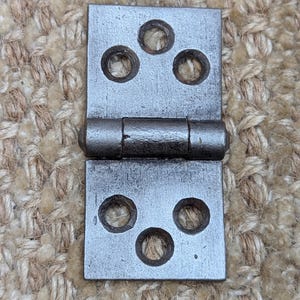 1  1/16&quot; x 2 3/16&quot; Antique Steel Cabinet Door Hinge