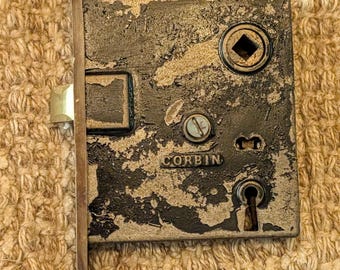Antique Corbin Mortise Lock Box -Number 770-No Key included