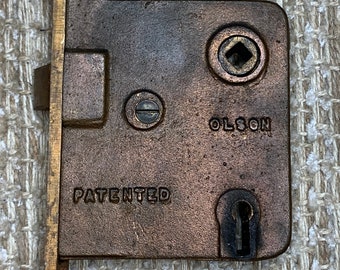 Antique Olson Interior Mortise Lock Door Hardware # X101