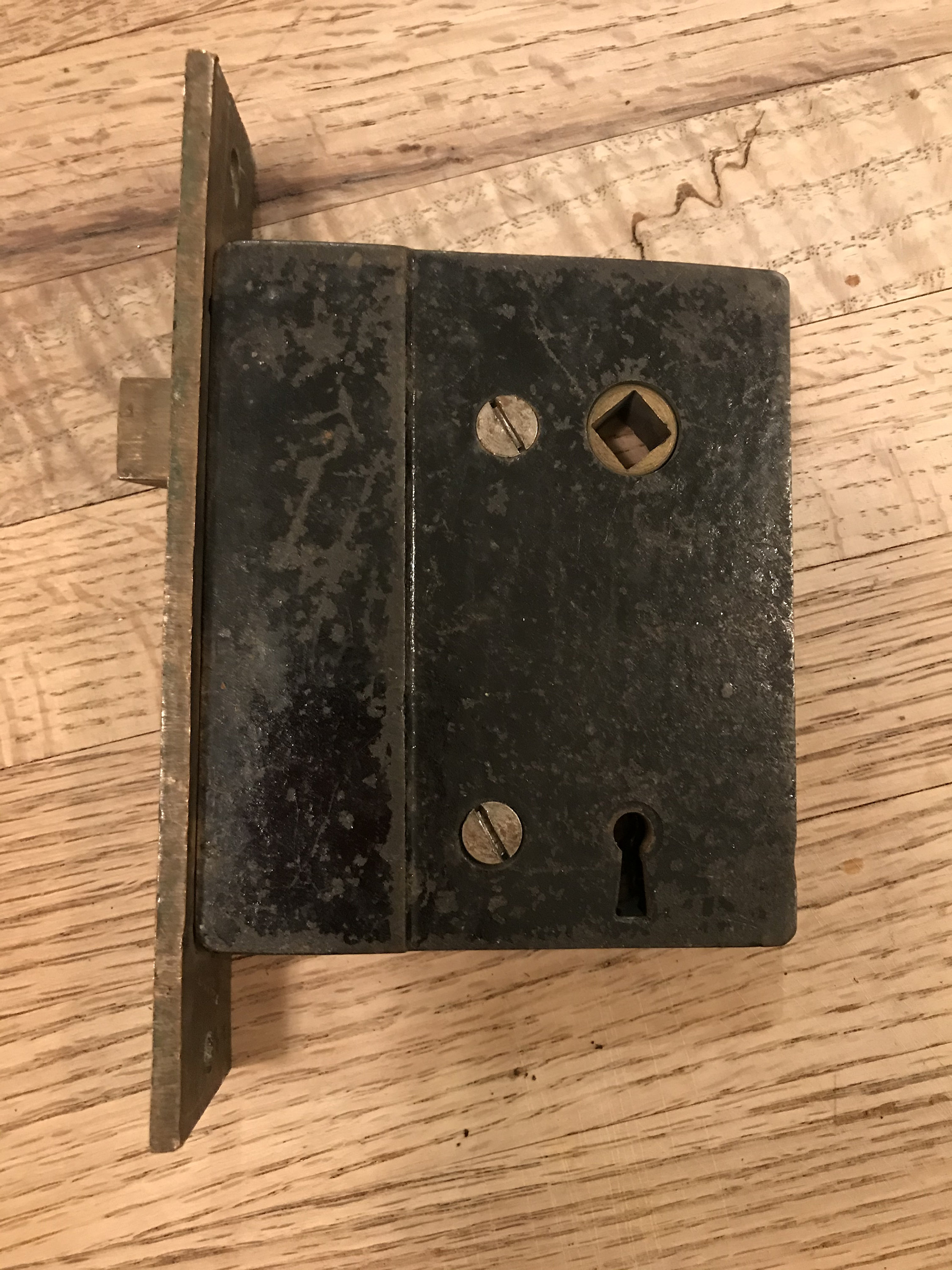 Antique exterior mortise lock door hardware with brass Antique exterior mortise lock door hardware with brass