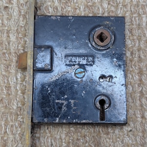 Antique Norwalk Interior Mortise Lock Door Hardware #412 #414