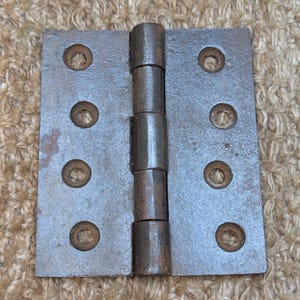 Ferragens para porta com dobradiça de ferro fundido antigo de 3&quot; x 3 1/2&quot;