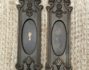 Antique Cast Iron Pocket Door Hardware Pulls