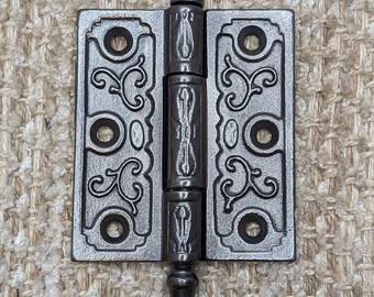 Charnière pour clocher en fonte antique ornée de 3 po x 3 1/2 po.