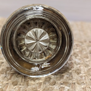 2&quot; Antique Round Glass Door Knob Set With Brass Necks Door Hardware