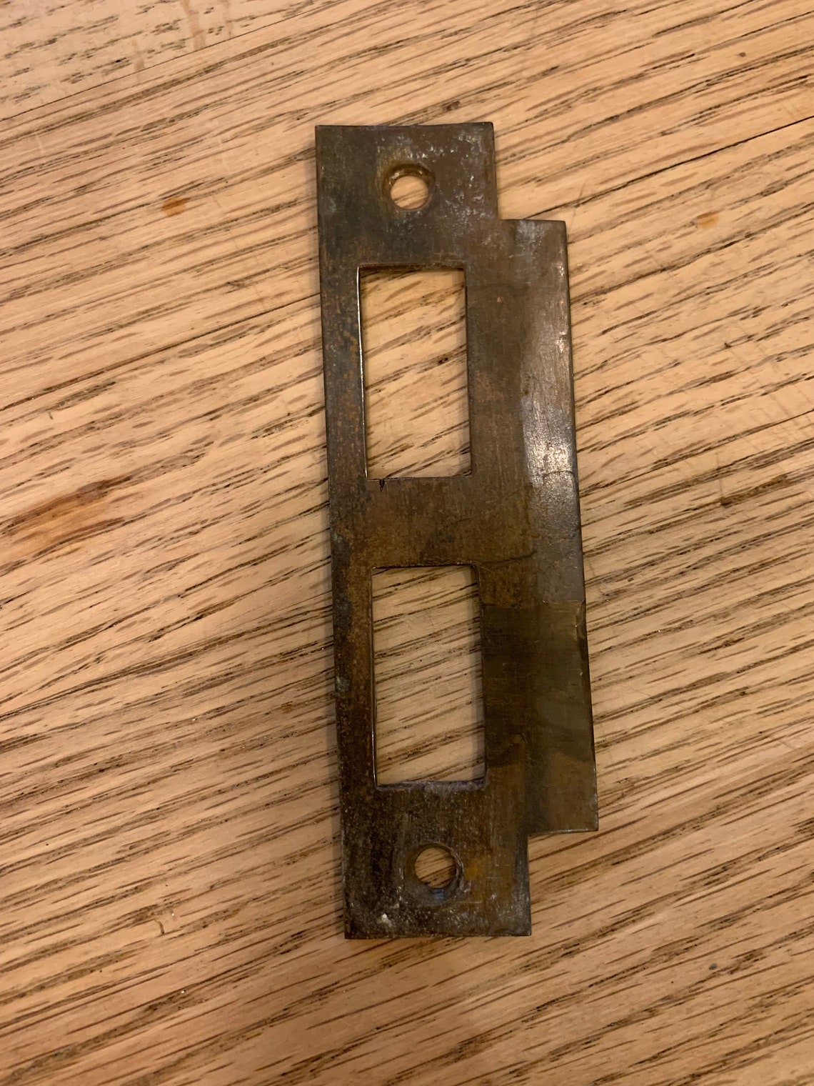 Antique brass strike plates for an exterior mortise locks Etsy