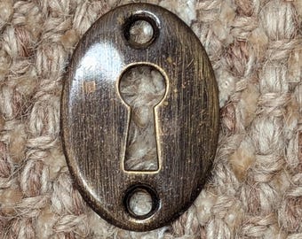 Antique Brass Key Hole Cover Escutcheon